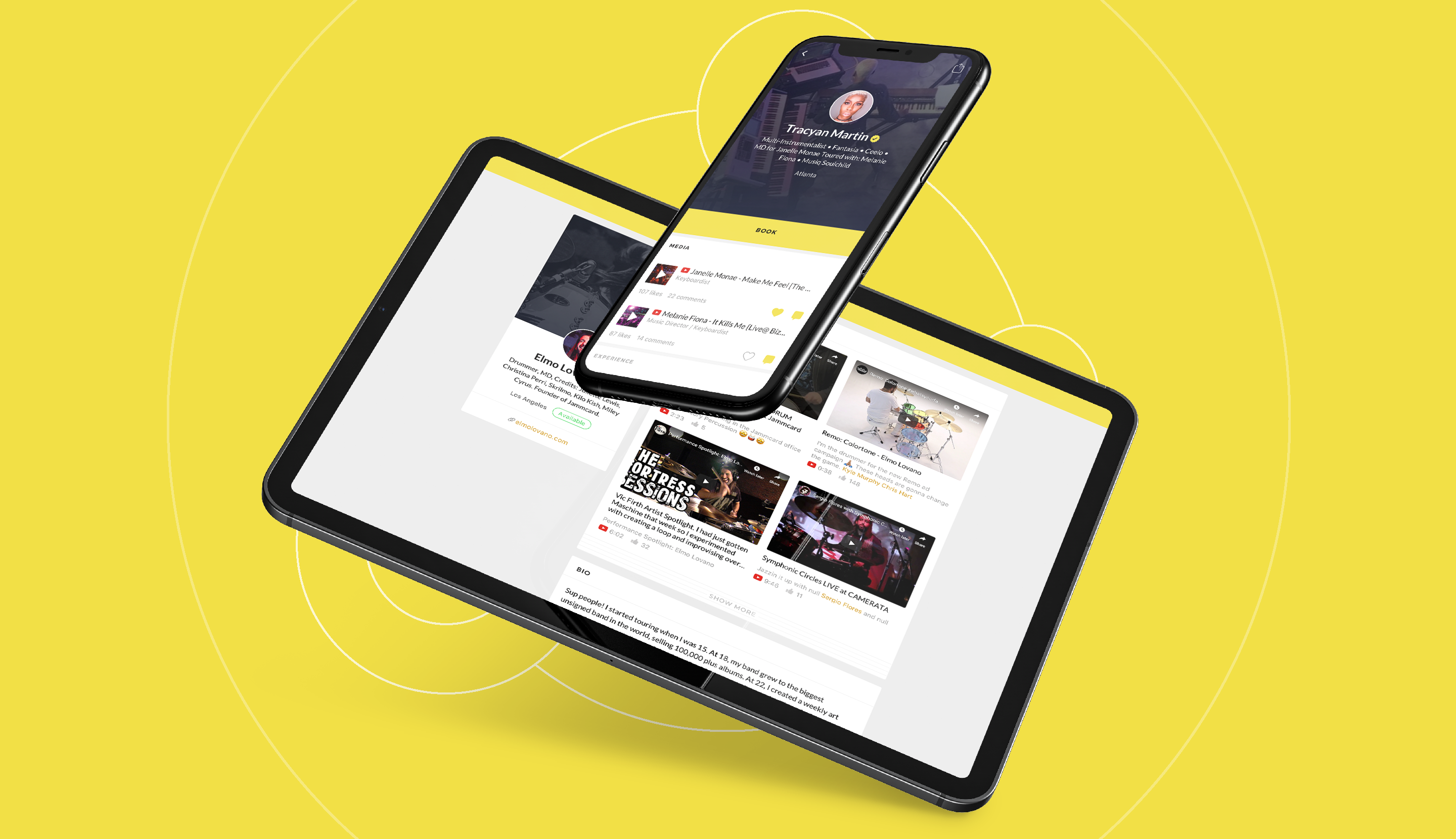 Modernizing the music industry with a mobile platform suite for professional musicians