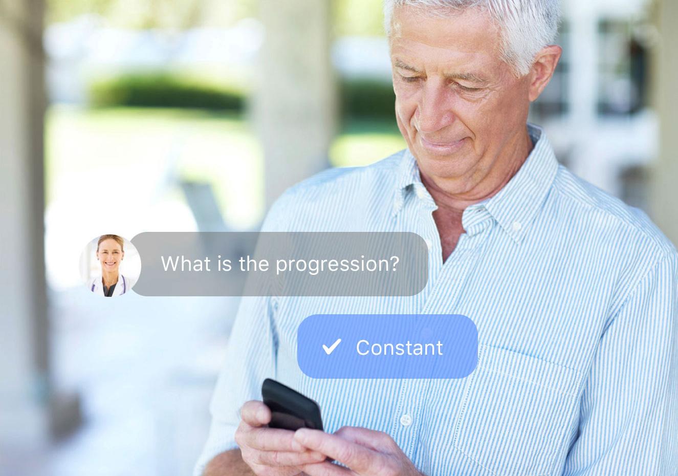 Online visual identity for a HIPAA compliant, medical messaging app